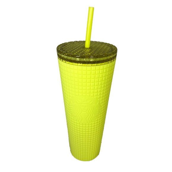 Starbucks Tumbler-New For 2023- Meadow Yellow- Soft Touch - 24oz Venti Cold Cup - Picture 3 of 6